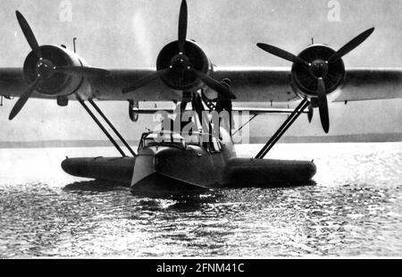 Transport / transport, aviation, hydravions, bateau volant Dornier do 24, sur l'eau, vers 1940, À USAGE ÉDITORIAL EXCLUSIF Banque D'Images