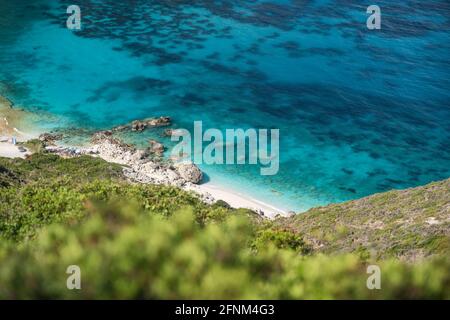 Petani Beach à Kefalonia, Iles Ioniennes, Grèce Banque D'Images