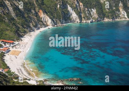 Petani Beach à Kefalonia, Iles Ioniennes, Grèce Banque D'Images