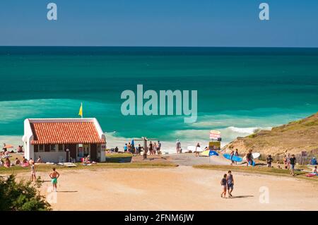 'Erretegia plage près de Bidart, côte Basque, Pyrénées-atlantiques (64), France Banque D'Images