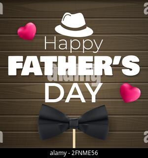 Joyeux arrière-plan de la fête des pères. Affiche, prospectus, carte de vœux, en-tête pour le site Web. Illustration vectorielle Illustration de Vecteur