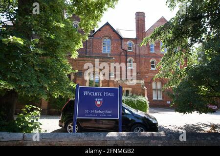 Wycliffe Hall, un collège théologique de l'Église d'Angleterre de l'Université d'Oxford au Royaume-Uni, pris le 25 juin 2020 Banque D'Images