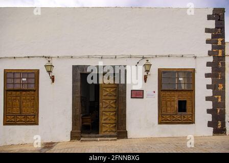 Impressions de voyage de Teguise, l'ancienne capitale dans le nord de l'île des Canaries Lanzarote. Banque D'Images