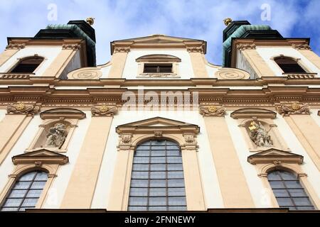 Vienne, Autriche - baroque célèbre église des Jésuites. Ancien monument. Banque D'Images