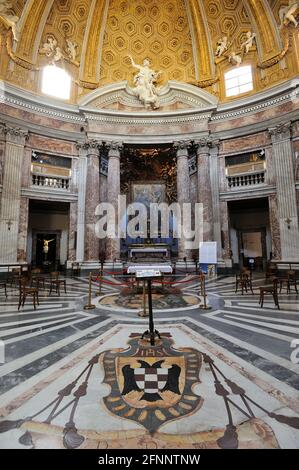 Italie, Rome, église Sant'Andrea al Quirinale Banque D'Images