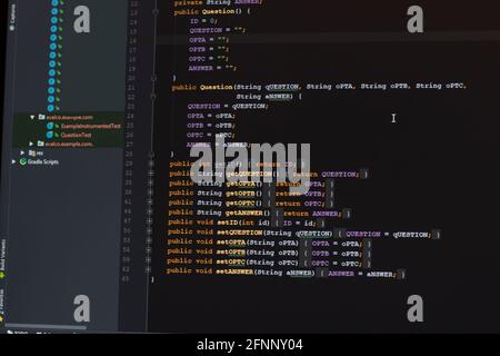 Développement Android en langage Java Banque D'Images