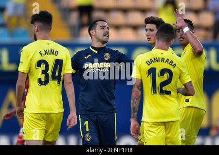 VILLARREAL, ESPAGNE - MAI 16 : Fernando Nino de Villarreal. Gardien de but Sergio Asenjo de Villareal, Raba de Villarreal pendant la division Primera espagnole Banque D'Images