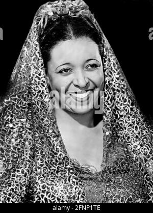 Eaux d'Ethel. Portrait de la chanteuse et actrice américaine, Ethel Waters (1896-1977), 1940 Banque D'Images