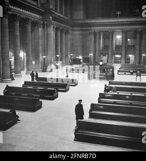 Salle d'attente principale, Union Station, Chicago, Illinois, États-Unis, Jack Delano, Bureau américain de l'information sur la guerre, janvier 1943 Banque D'Images