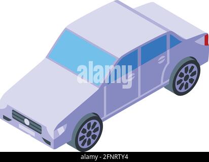 Acheter une berline icône de voiture. Isométrique de l'achat berline voiture vecteur icône pour la conception de Web isolé sur fond blanc Illustration de Vecteur