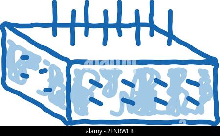 maison des accessoires de fondation doodle icône dessin à la main illustration Illustration de Vecteur