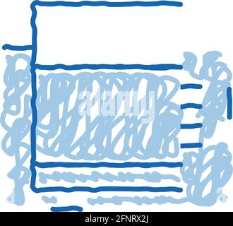 illustration dessinée à la main avec icône en forme de doodle de fondation carrelée Illustration de Vecteur