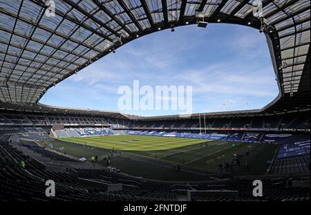 Photo du dossier datée du 20-03-2021 du stade Murrayfield. Date de publication : le mercredi 19 mai 2021. Banque D'Images