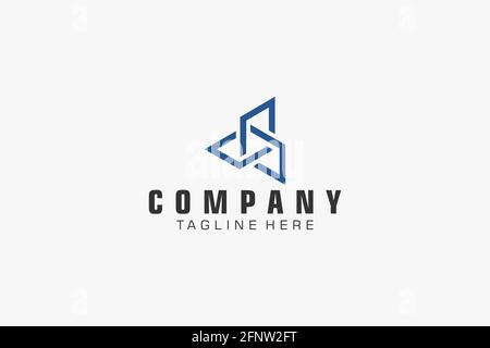Résumé lettre initiale O logo. Utilisable pour les logos d'entreprise, de technologie et de marquage. Modèle de conception de logo Flat Vector. Illustration de Vecteur