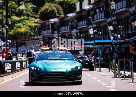 voiture de sécurité, Aston Martin Vantage lors du Championnat du monde de Formule 1 2021, Grand Prix de Monaco du 20 au 23 mai à Monaco - photo Antonin Vincent / DPPI / LiveMedia Banque D'Images