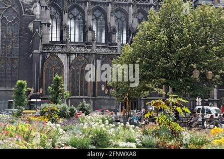 les vitraux de la Cathédrale Saint-Paul de Liège Banque D'Images