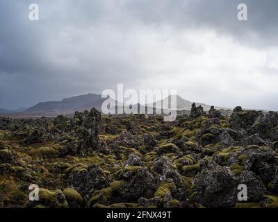 Paysage volcanique, Westfjords , Islande Banque D'Images