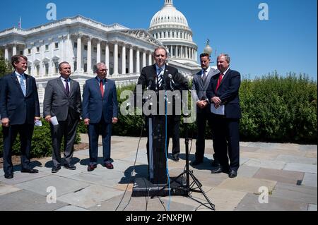 Washington, États-Unis 19 mai 2021. 19 mai 2021 - Washington, DC, Etats-Unis: Le Représentant américain Lee Zeldin (R-NY) parle d'Israël et du Hamas lors d'une conférence de presse du Caucus républicain d'Israël de la Chambre. (Photo de Michael Brochstein/Sipa USA) crédit: SIPA USA/Alay Live News Banque D'Images