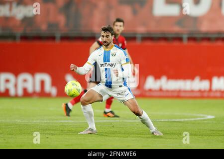 Miranda de Ebro, Espagne. 19 mai 2021. Juan Munoz (Leganes) football : Espagnol 'la Liga Smartbank' match entre CD Mirandes 0-0 CD Leganes à l'Estadio Municipal de Anduva à Miranda de Ebro, Espagne . Crédit: Mutsu Kawamori/AFLO/Alay Live News Banque D'Images