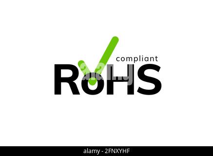 Symbole de recyclage RoHS. Emballage de symboles internationaux conforme à la norme ce energy de chine Illustration de Vecteur