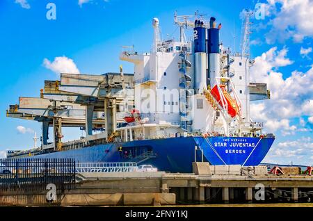 Star Juventus, un cargo norvégien, est amarré au port de Mobile, le 14 mai 2021, à Mobile, Alabama. Banque D'Images