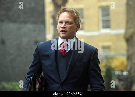 Photo du dossier datée du 08/12/20 du secrétaire d'État aux Transports Grant Shapps. Le contrôle des trains et des voies sera placé sous la responsabilité d'un nouvel organisme du secteur public appelé Great British Railways (GBR) dans le cadre de réformes radicales, a annoncé le ministère des Transports. Date de publication : jeudi 20 mai 2021. Banque D'Images