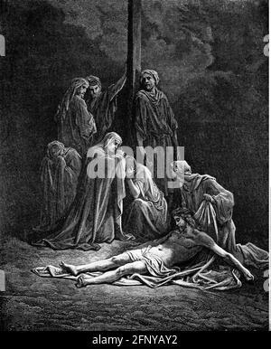 Religion, Christianisme, Jésus Christ, passion, le Christ mort, INFO-AUTORISATION-DROITS-SUPPLÉMENTAIRES-NON-DISPONIBLE Banque D'Images