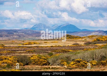 Vue depuis l'île des Paps du Jura sur l'île du Jura, Hébrides intérieures, Écosse, Royaume-Uni. Banque D'Images