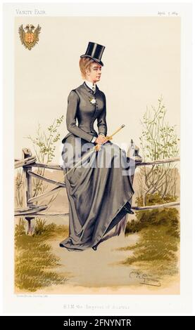 Impératrice Elisabeth d'Autriche, (1837-1898), portrait peint par Constantine von de Grimm, 1884 Banque D'Images