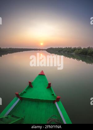 Safari Boat, Sunderbans, Bengale-Occidental, Inde Banque D'Images