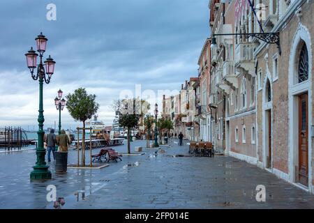 Venise, Zattore se trouve sur les rives du canal Giudecca dans le quartier de Dorsoduro Banque D'Images