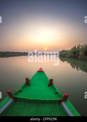 Safari Boat, Sunderbans, Bengale-Occidental, Inde Banque D'Images