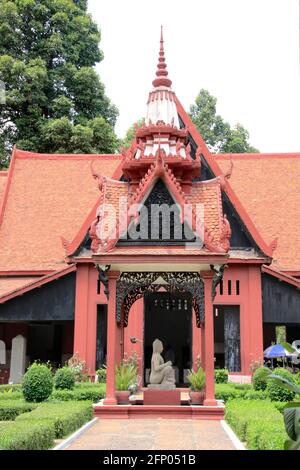 Cour du Musée national de Phnom Penh Cambodge Banque D'Images