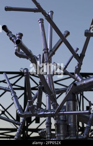 Pipe Network chaos structure stock photo Banque D'Images