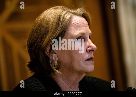Washington, États-Unis. 19 mai 2021. Erin Collins, avocat national des contribuables au service d'avocats des contribuables, lors d'une audience tenue à Washington, DC, États-Unis, le mercredi 19 mai, 2021. L'audience s'intitule « Service du revenu interne : réduire l'écart fiscal et améliorer les services aux contribuables ». Photographe: Samuel Corum/Pool/Sipa USA crédit: SIPA USA/Alay Live News Banque D'Images