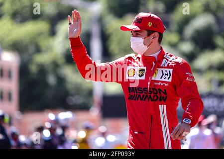 Monaco, Monte Carlo. 20 mai 2021. Charles Leclerc (mon) Ferrari. 20.05.2021. Championnat du monde de Formule 1, Rd 5, Grand Prix de Monaco, Monte Carlo, Monaco, Journée d'entraînement. Le crédit photo doit être lu : images XPB/Press Association. Crédit : XPB Images Ltd/Alamy Live News Banque D'Images