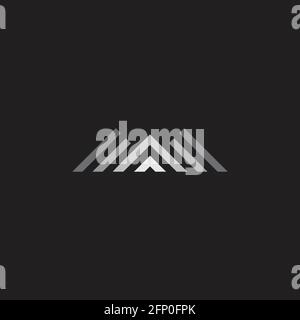 rayures triangles dégradé brillant logo vecteur Illustration de Vecteur
