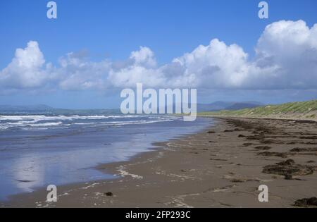 Plage d'Harlech au Pays de Galles Banque D'Images
