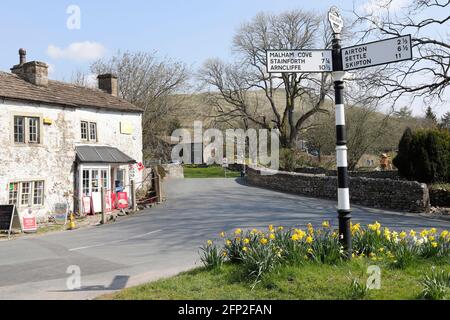 Malham Village, dans le North Yorkshire Banque D'Images