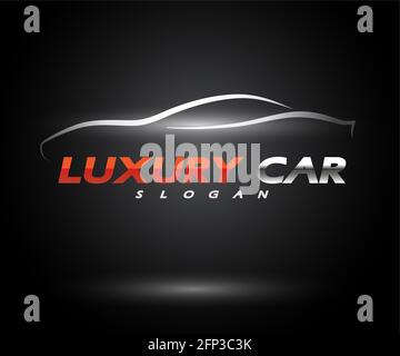 Sport car logo entreprise, résumé car design concept automobile vecteur Illustration Banque D'Images