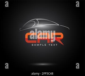 Sport car logo entreprise, résumé car design concept automobile vecteur Illustration Banque D'Images