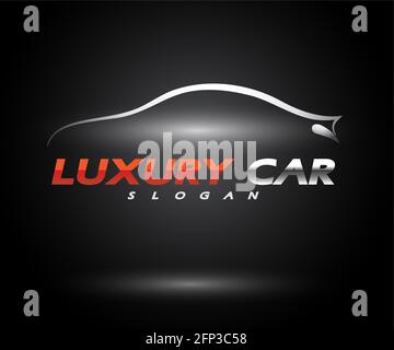 Sport car logo entreprise, résumé car design concept automobile vecteur Illustration Banque D'Images