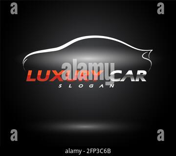 Sport car logo entreprise, résumé car design concept automobile vecteur Illustration Banque D'Images
