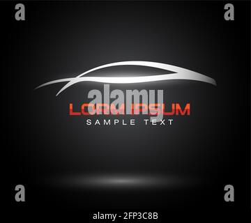 Sport car logo entreprise, résumé car design concept automobile vecteur Illustration Banque D'Images