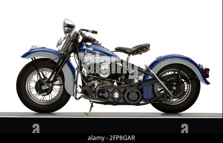 Harley Davidson 74ci 1940 modèle U Banque D'Images