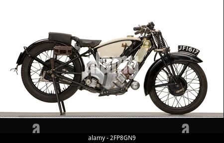 1930 Scott 498cc Flying Squirrel Banque D'Images