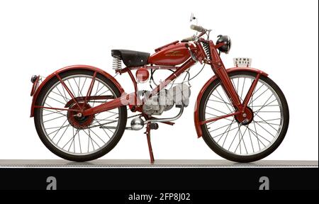 1951 moto Guzzi Hispania Motoleggera 65 moto Banque D'Images