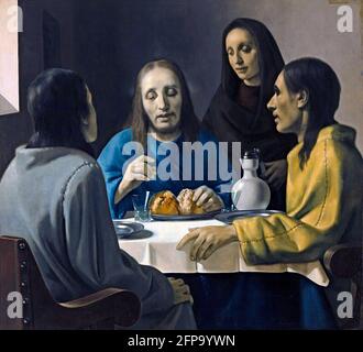 Han van Meegeren. De Emmaüsgangers (dîner à Emmaus) par le célèbre forestier d'art hollandais, Henricus Antonius 'Han' van Meegeren (1889-1947), huile sur toile, 1937 Banque D'Images