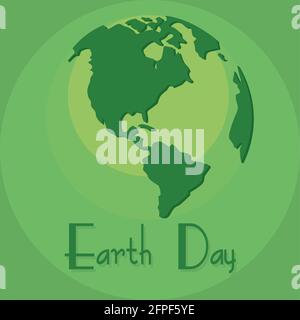 Affiche du jour de la Terre Planet Earth Vector illustration Illustration de Vecteur