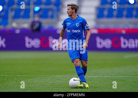 Genk, Belgique. 20 mai 2021. GENK, BELGIQUE - 20 MAI : Patrik Hrosovsky de KRC Genk pendant le match Jupiler Pro League entre KRC Genk et Royal Antwerp FC à Luminus Arena le 20 mai 2021 à Genk, Belgique (photo de Joris Verwijst/Orange Pictures) crédit : Orange pics/BV Alay Live News Banque D'Images